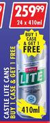 Castle Lite Cans-24 x 410ml