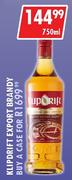 Klipdrift Export Brandy-750ml