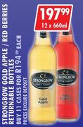 Strongbow Gold Apple/Red Berries (Returnable Bottles)-12 x 660ml