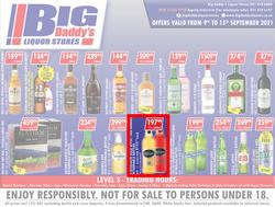 Big Daddy Liquor Stores : Specials (09 September - 15 September 2021), page 1