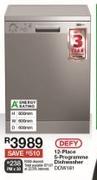 Defy 12 Piece 6 Programme Dishwasher