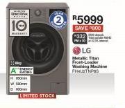 LG Metallic Titan Front Loader Washing Machine