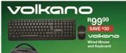 Volkano Wired Mouse & Keyboard