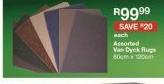 Assorted Van Dyck Rugs-Each