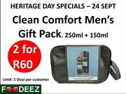 Clean Comfort Men's Gift Pack 250ml + 150ml-For 2