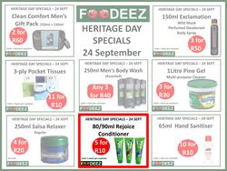 Foodeez : Heritage Day (24 September 2021 Only!), page 1