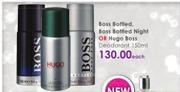 Boss Bottled Night Or Hugo Boss Deodorant-150ml Each