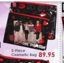 One Direction 2 Piece Cosmetic Bag