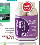 Protein Feed Shampoo & Conditioner-750ml