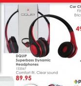 DQUIP Superbass Dynamic Headphones