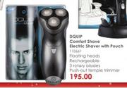 DQUIP Comfort Shave Electric Shaver With Pouch