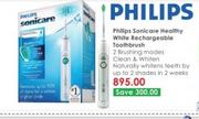 Philips Sonicare Healthy White Rechargeable Toothbrush
