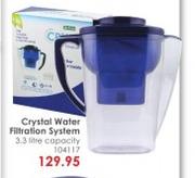 Crystal Water Filtration System Capacity-3.3L