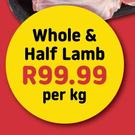 Whole & Half Lamb-Per Kg