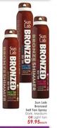 Sun Lab Bronzed Self Tan Spray Dark,Medium Or Light Tan-Each