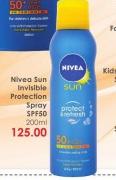 Nivea Sun Invisible Protection Spray SPF 50-200ml