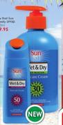 Sun Lab Wet & Dry Suncare Cream SPF 30 Pump-400ml
