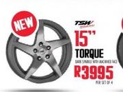 TSH 15" Torque Wheels-Per Set Of 4