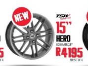 TSH 15" Hero Wheels-Per Set Of 4