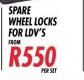 McGuard Spare Wheel Locks For LDV's-Per Set