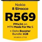 Nokia 8 Sirocco LTE-On MTN Made For Me S Free Cover