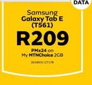 Samsung Galaxy 9.6" Tab E T561 3G-On My MTNChoice 2GB
