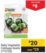 Garden Master Baby Vegetable Cabbage Seeds