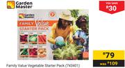 Garden Master Family Value Vegetable Starter Pack