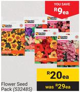Garden Master Flower Seed Pack-Each