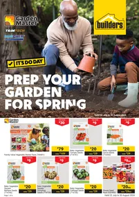 Builders : Prep Your Garden For Spring (22 July - 30 August 2024)