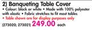 Banqueting Table Cover