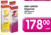Med-Lemon Dispenser(All Flavours)-72/82's Each