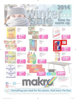Makro Western Cape : Food Catalogue ( 11 Jun - 25 Jun 2014 ), page 1