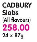 Cadbury Slabs(All Flavours)-24x87g