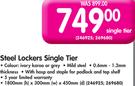 Steel Lockers Single Tier 1800x300x450mm