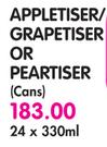 Appletiser/Grapetiser or Peartiser(Cans)-24 x 330ml