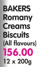 Bakers Romany Creams Biscuits(All Flavours)-12 x 200gm