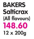 Bakers Salticrax(All Flavours)-12 x 200gm