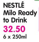 Nestle Milo Ready to Drink-6 x 250ml