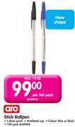 Aro Stick Ballpen-Per 100 Pack