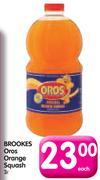 Brookes Oros Orange Squash-2Ltr