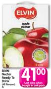 Elvin Nectar Ready To Drink(All Flavours)-5L