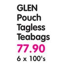 Glen Pouch Tagless Teabags-6 x 100's