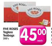 Five Roses Tagless Teabags- 200's