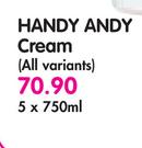 Handy Andy Cream(All Variants)-5x750ml