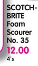 Scotch-Brite Foam Scourer No.35-4's