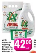 Ariel Automatic Washing Powder 2kg, Liquid 1.5L Or Capsules-14's Each