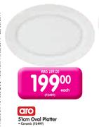Aro 51cm Ceramic Oval Platter