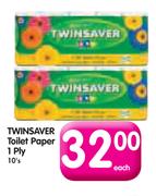 Twinsaver Toilet Paper 1 Ply-10's Each