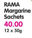 Rama Margarine Sachets-12 x 50gm